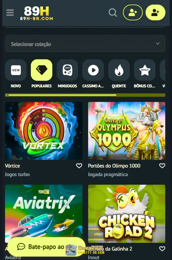 89h android e ios app